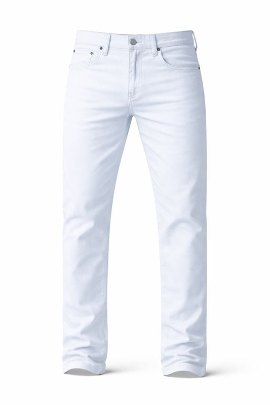 Shadow Denim Men’s Crisp White Slim-Fit Stretch Jeans