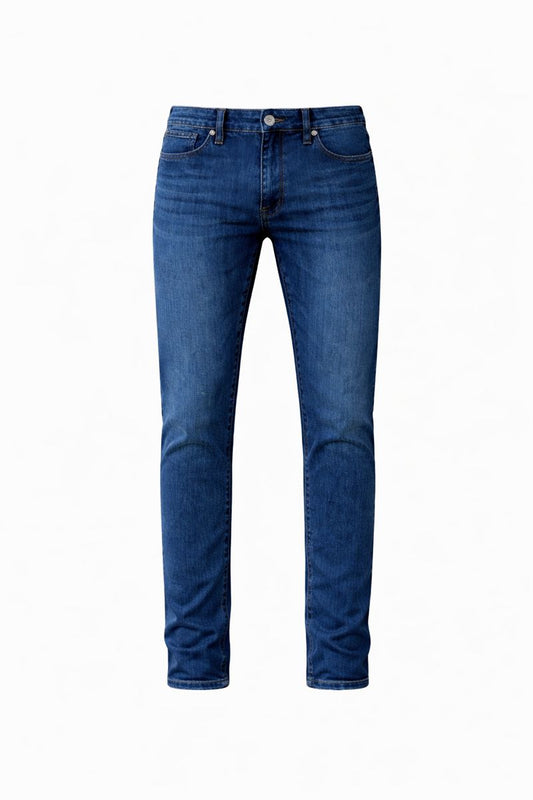 Shadow Denim Men’s Classic Dark Blue Wash Slim-Fit Stretch Jeans
